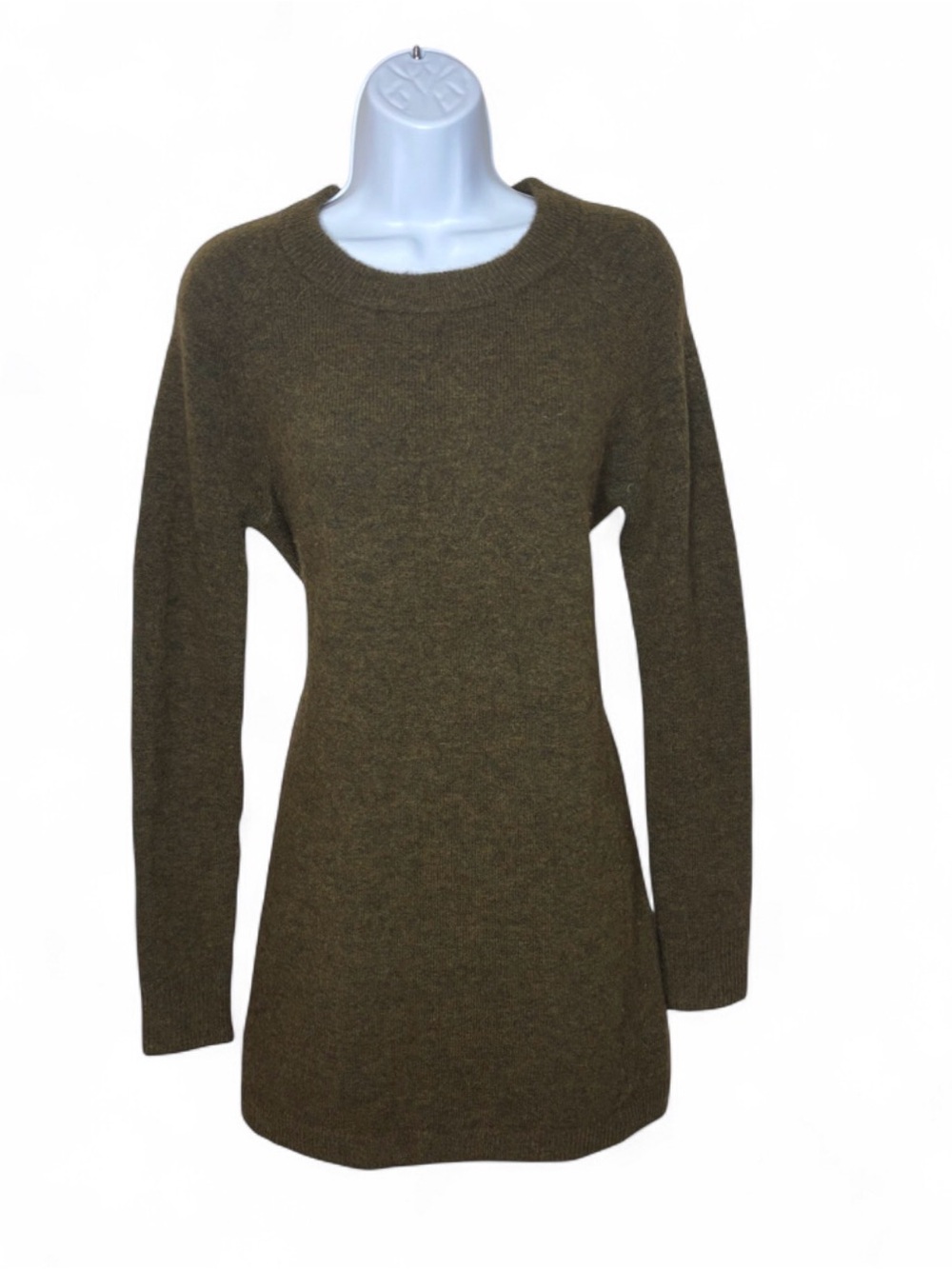 Aritzia Wilfred Free Carangi Alpaca Wool Sweater Dress Olive Green Size XS